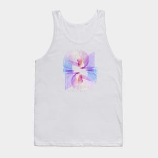 Geometric rainbow lineart marble Tank Top